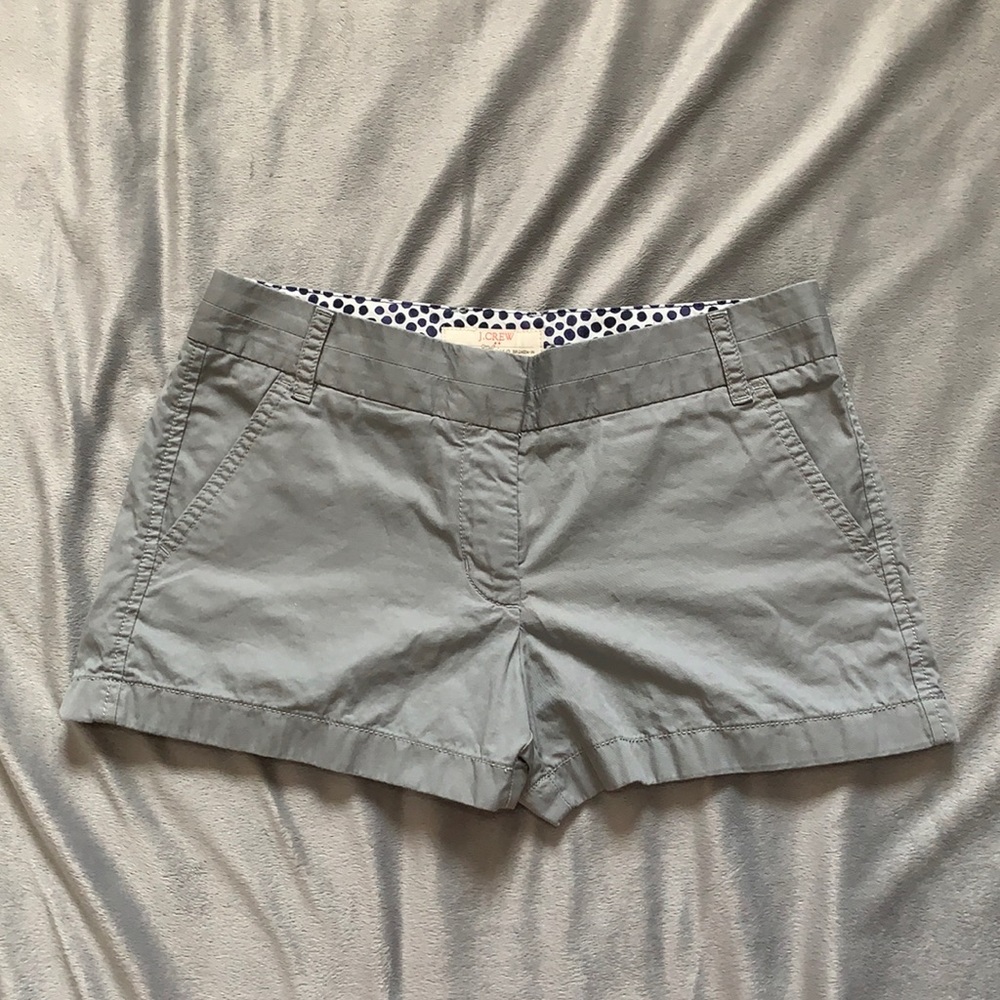 J. Crew, Gray Chino Shorts, 3” Inseam Size 4